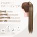 S-noilite Trendy 23 Straight Wrap Around Ponytail Clip in Hair Extension Dark Brown & Sandy Blonde 23 Inch - Buy Online on GoSupps.com
