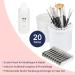 Nail Design Set - 20 Pieces with Fine Hair Brush Nail Art Picker Brush Holder & Cleaner for Perfect Nail Art - International Shipping Available - Buy Online on GoSupps.com