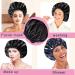 2Pcs Extra Large Waterproof Shower Cap for Women - Machine Washable & Reusable Silky Satin-Lined, Adjustable, Double Layers, Reversible - Buy Online on GoSupps.com