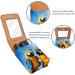 Blue Prairie Bird Lipstick Case - Leather Lip Gloss Organizer with Mirror | Mini Lipstick Holder Bag - Buy Online on GoSupps.com