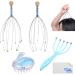 Scalp Massage Set - 2 Scalp Scratches Roller Ball Massager & Shampoo Brush for Relaxation & Blood Circulation - Shop Now Internationally! - Buy Online on GoSupps.com