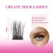 CALAILIS Cluster Lashes - DIY Individual Eyelash Extensions | 14mm Bonded Lash Clusters for At-Home Use - Buy Online on GoSupps.com