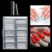 Vcedas Extra Long C Curve Nail Tips - 100PCS Clear French Half Cover Square Shape - Buy Online on GoSupps.com