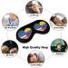 Venezuela USA Flag Heart Sleep Mask - Adjustable Strap for Light Blocking - Ideal for Travel, Nap - Men Women - Buy Online on GoSupps.com