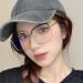 Buy Half Frame Blue Light Blocking Reading Glasses +2.0 - Stylish Decorative Goggles for Men & Women in Gold - Buy Online on GoSupps.com