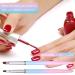 cobee Nail Polish Clean Up Brush Set - 2PCS Round & Angled Nail Art Painting Tools for Manicure Mistake Cleaning - Buy Online on GoSupps.com