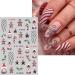 Christmas Nail Stickers 9 Sheets Self-Adhesive Nail Decal Socks Snowflake Red Nail Art Decoration Design Supplies - Buy Online on GoSupps.com