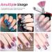 Hanyousheng Nail Art Brushes - 2 Pcs Gradient Fan & Flower Painting Pens with Glitter Handle for DIY Creative Design in Pink and Red - Buy Online on GoSupps.com
