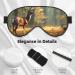 Deer Print Eye Mask | Adjustable Blackout Sleep Mask for Men & Women | Ultimate Sleep Aid - Buy Online on GoSupps.com