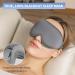 Blockout Light 3D Eyelash Protector Sleep Mask in Gray - Adjustable Strap for Women and Men - Ideal for Sleeping, Meditation, Yoga, and Travel - Buy Online on GoSupps.com