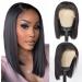 Bob Wig Human Hair 13x4 Frontal Lace Wig 12inch Bob Lace Front Wigs Human Hair 150% Density Bob Wigs for Women Hd Lace Bob Wig Pre Plucked With Baby Hair Natural Color Short Bob Wig 12 Inch Natural color