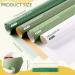36 Sheets Double Sided Flower Wrapping Paper Floral Bouquet Paper Waterproof Florist Packaging Paper and 50 Yards Satin Ribbon with Gold Border for Valentines Day Wedding Engagement(Green Series) - Buy Online on GoSupps.com