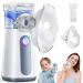 Leisen inhalation device children with mouthpiece and 2 mask portable inhalation devices for adults with adjustable rate inhalation device with cleaning mode inhalator with a long battery life duration