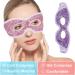 Jakuva 2PCS Cooling Gel Eye Mask with Plush Backing - Pink&Purple | Heat Cold Compress Pack for Puffy Eyes & Headache Relief - Buy Online on GoSupps.com