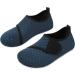 JIASUQI Kids Water Shoes - Quick Dry Barefoot Aqua Socks for Beach & Pool - Navy Strip (UK 12/12.5) - Buy Online on GoSupps.com