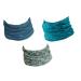 Hilltop 3x motorcycle multifunctionum headscarf neckerchief bandana 3-er set in selected designs swing cloth for women and men unit size blue wind wheels