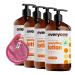 Citrus Hydrating Body Lotion 32 Oz Organic Citrus Mint With Pure Essential Oils Coconut Oil Aloe Vera Vitamin E Plus Makeup Cleansing Cloth Gentle For Face & Body - pack of 4