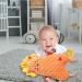 Voiakiu Safety Blanket & Baby Crinkle Toy - Cute Lele Lion Sensory Teether for 0-12 Months - Buy Online on GoSupps.com