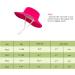 LANGZHEN Baby Girls Sun Protection Beach Hat with Chin Strap | Wide Brim Toddler Kids Summer Play Hat - Rose, 1-2 Years - Buy Online on GoSupps.com