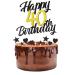 Alegre Tortendendeko Birthday 40 Cake Deco 40th Birthday Men Women 9 pieces Happy 40 Birthday Kuchendeko Birthday Black Gold Glitter Tortendendeko 40th birthday Cake Topper 40 years