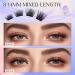 Shop LZM Natural Look Individual Lashes - 8-14mm DIY Soft C Curl Cat Eye False Lashes | Thin Band Wispy Cluster | International Shipping - Buy Online on GoSupps.com