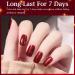 Glitter Nail Polish Wine Red Glitter Nail Varnish Long Lasting Chip Resistant & Quick Drying Nail Polish Gel for Women Girls Christmas DIY Nail Art at Home 10ML (Wine Red Glitter) - Buy Online on GoSupps.com