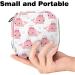 Javenproeqt Portable Women's Binding Bags - Menstrual Cup Pocket & Pads for Teens - Stylish Pink Whale Pattern - Buy Online on GoSupps.com
