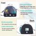 Bird Carrier Travel Cage Parrot - Lightweight Pet Travel Bag with Feeder Cups and Standing Perch | Outgoing Bag for Small Animals - Black - Buy Online on GoSupps.com