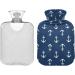 Buy Anchors Hot Water Bottle 1L with Cover - Pain Relief for Hands & Feet Ideal for Hot & Cold Compresses - Buy Online on GoSupps.com