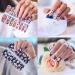 SILPECWEE 5 Sheets Flower Nail Polish Strips - Self Adhesive Full Nail Wraps for Women | Nail Art Accessories with Nail File - Buy Online on GoSupps.com