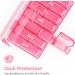 Shop AUVON XL Weekly Pill Organizer - 2 Times a Day Easy Fill Design 7 Day AM PM Pill Box for Travel - Vitamins Supplements Fish Oils - A-Pink - Buy Online on GoSupps.com