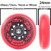 AOWISH 80mm Inline Skate Wheels 4-Pack - Outdoor Asphalt Formula 85A Replacement Wheels with ABEC-9 Bearings and Spacers (Red) - Buy Online on GoSupps.com
