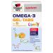 Doppelherz System Omega-3 Family Gel Tabs-contains 180 mg DHA a component of the brain as a daily portion (2 gel tabs)-120 tabs lemon 60 pieces (2 pack)