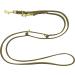 Premium Olive Green Dog Liner - Adjustable Fat Leather Leash for Small & Large Dogs (2.40m x 12mm) - Buy Online on GoSupps.com