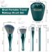 5pcs Mini Makeup Kit Travel Set with Shell Shape Mirror - Dark Green - Buy Online on GoSupps.com