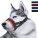 ILEPARK nylon muzzle to stop dogs from biting barking and chewing adjustable loop (XXL red) XXL red