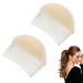 Fluffy hair clip hair pillow bump it up volume hair sponge hair shape comb hair bump up kamm clip updo volume pillows sponge bread hair pad accessories white 2 pieces beige
