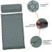 Hapinary Acupuncture Massage Pillow & Washable Yoga Mat - 2 Pieces Ideal for Yoga & Massage 38x15x10cm Gray - Buy Online on GoSupps.com