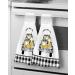 Farmhouse Gnome Honeybee on Truck Country Plaid Hand Towels - Set of 2 | Absorbent Kitchen and Bathroom Towels | Durable Hanging Washing Cloths for Home Cleaning Decor - Buy Online on GoSupps.com
