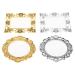 4 Pi ces Palette de M lange Vintage pour Nail Art Plateau R sine Robuste pour M langer Vernis et Pigments Planche de Pr sentation Manucure Portable pour Techniciens Ongulaires