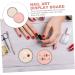 Mipcase 10 Pcs Makeup Palette & Nail Art Display Board - Round Shape Ornament Pigment Stand for Nail Polish & Fake Nails - Colorful Aluminum Nail Molding Decorations - Buy Online on GoSupps.com