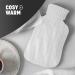 KEPLIN Cosy Hot Water Bottle with Knitted Cover - Relieves Body Aches & Pains Washable Safe & Durable Heating Pad - Ideal Cosy Nights & Gifts - Large 2L (Cream) Cream Knitted - Buy Online on GoSupps.com