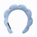 Shoprox Spa Headband  Head Bands for Women's Hair-Sponge & Terry Cloth Headband  Headband for Washing Face  Skincare Headbands Everytype of Head Blue