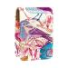 Travel Lipstick Organizer Case Lipstick Case Portable Makeup Bag With Mirror Colorful Birds and Flowers G372m3fjxk