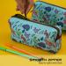 Spring Linen Dinosaur Pencils & Eco-Friendly Makeup Bag | Stylish Stationery & Cosmetic Organizer - Buy Online on GoSupps.com