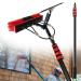 Water Fed Pole Kit Water Fed Cleaning System With Aluminum Alloy Retractable Rod&Water Fed Brush&Squeegee&Hose Tap Connector&12+8m Water Pipe Combination Window Cleaning Equipment 5.4M
