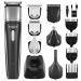 TCMKY Hair Trimmer for Men, Waterproof Hair Clippers, Rechargeable Pubic Hair Clippers and Trimmer, Groin Hair Trimmer Electric Shaver for Men, Men Electric Razor,Barber Grooming Set (Black)