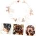 Beaupretty Comb wedding comb hairpiece bridal flower hair pin jewel headbands for women pearl headbands rhinestone hair vine gold hair pin hair comb accessory bride jewelry crystal Gold - Buy Online on GoSupps.com