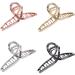 TANG SONG 4PCS Oversize Large Bow Tie Shaped Metal Hair Claw Clips Hair Catch Barrette Jaw Clamp for Women Half Bun Hairpins for Thick Hair(Silver+Gold+Rose Gold+Black)