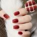 20 Stickers Semi Cured Gel Nail Polish Strips Gel Nail Stickers Nail Wraps Soft Self-Adhesive Gel Nail Stickers Red Glitter Firework Gel Nail Strips - UV/LED Lamp Required Burgundy Firework - Buy Online on GoSupps.com